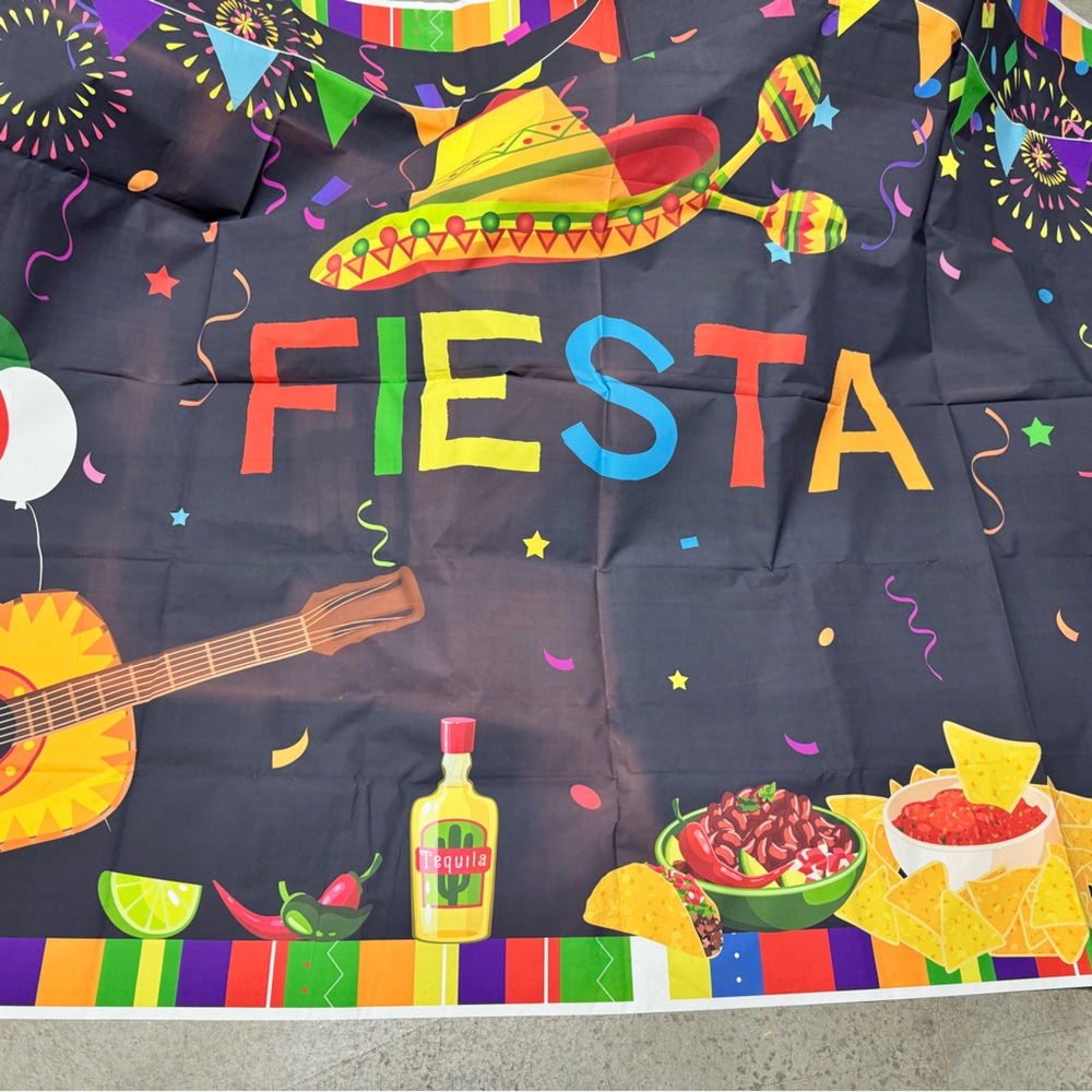 Mexican Fiesta Theme Backdrop